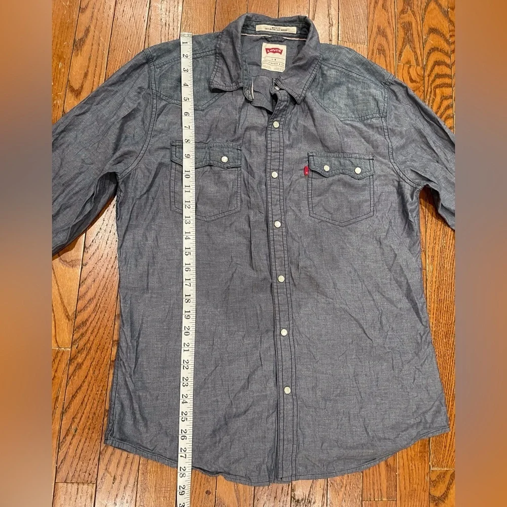 Levi's Men's Blue Button Down Shirt